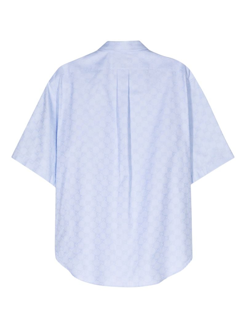 Blue Gg Supreme Cotton Shirt