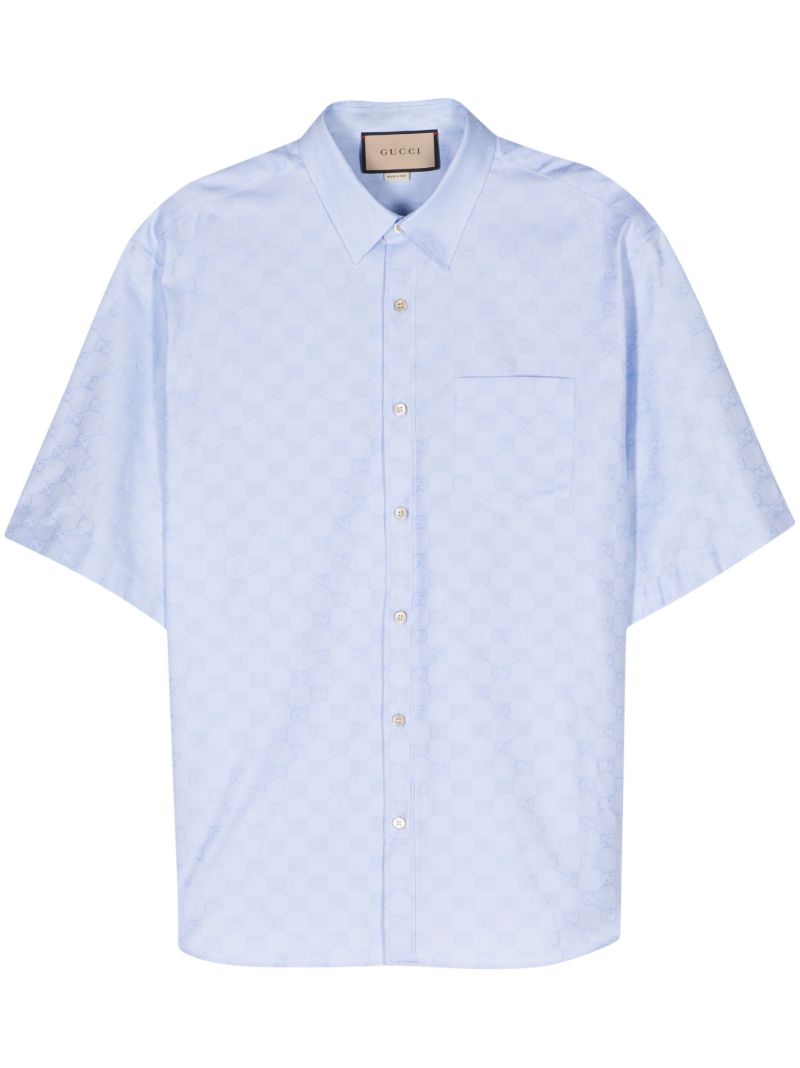 Blue Gg Supreme Cotton Shirt