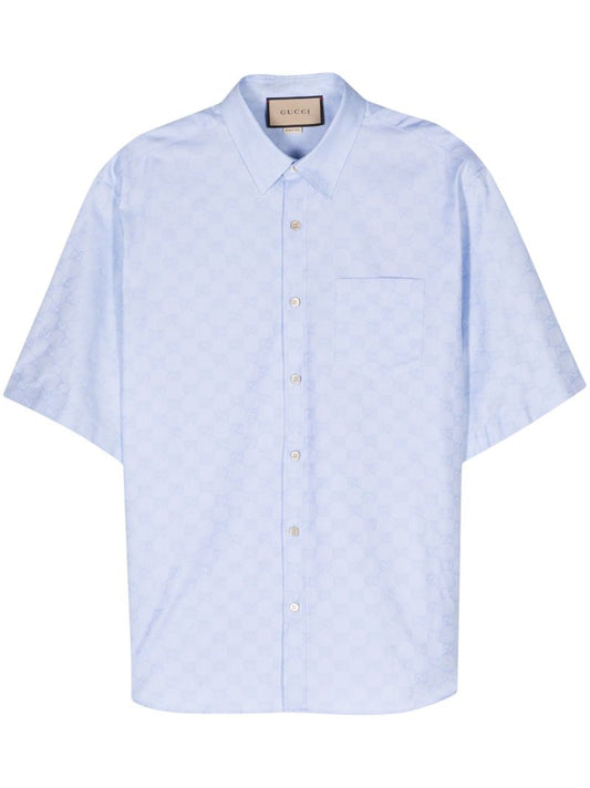 Blue Gg Supreme Cotton Shirt