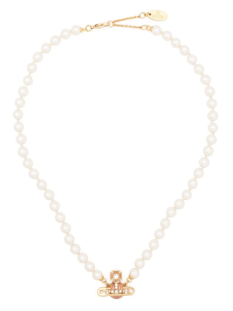 White Kitty Pearl Necklace