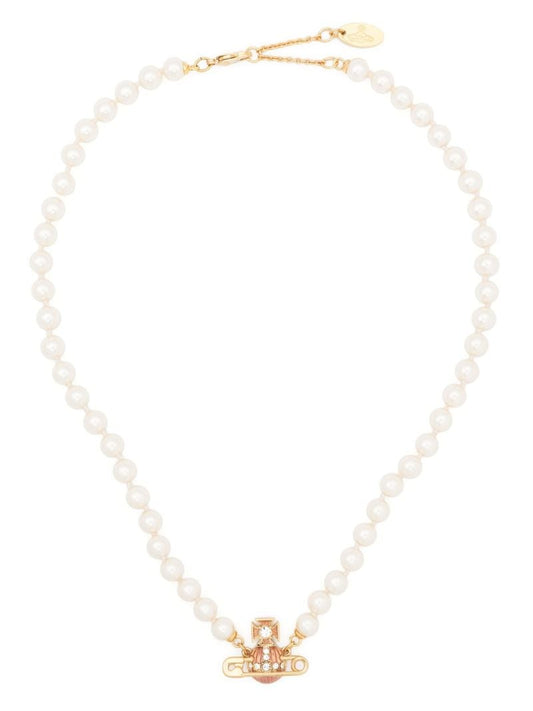 White Kitty Pearl Necklace