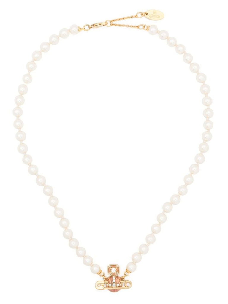 White Kitty Pearl Necklace