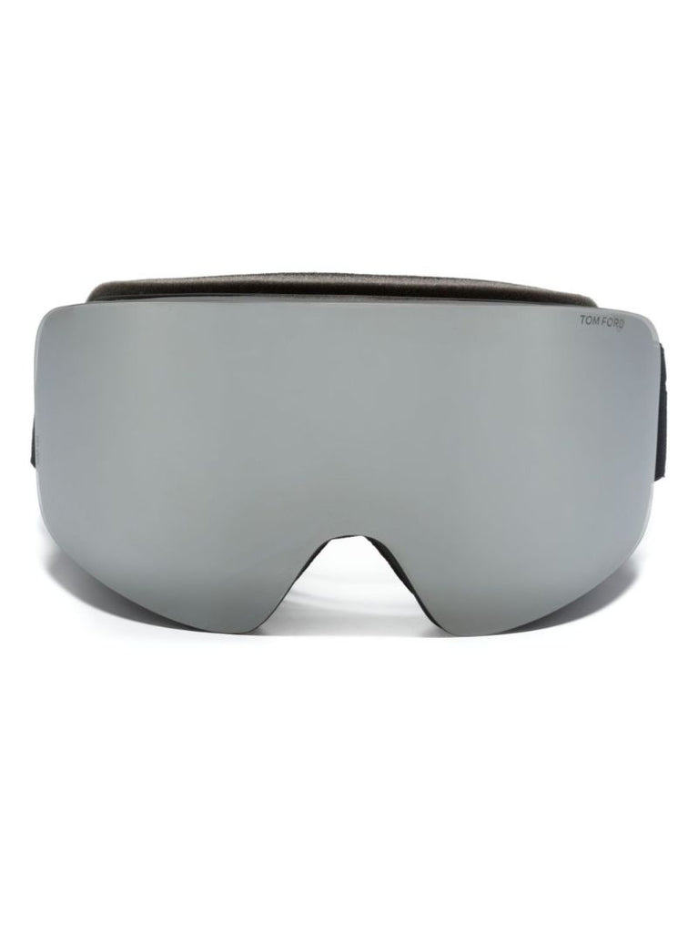 Black Logo-strap Ski Goggles