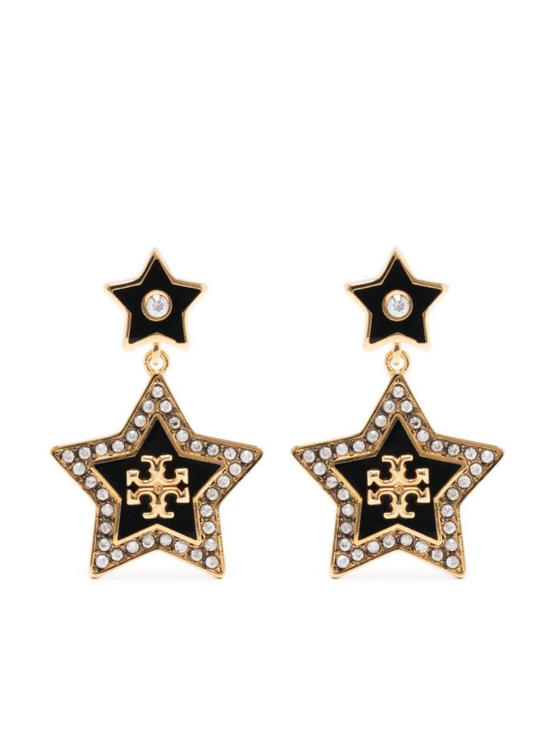 Gold-tone Falling Star Drop Earrings