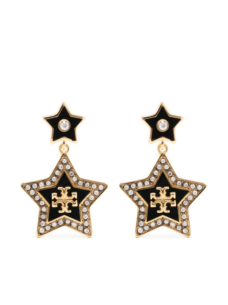 Gold-tone Falling Star Drop Earrings