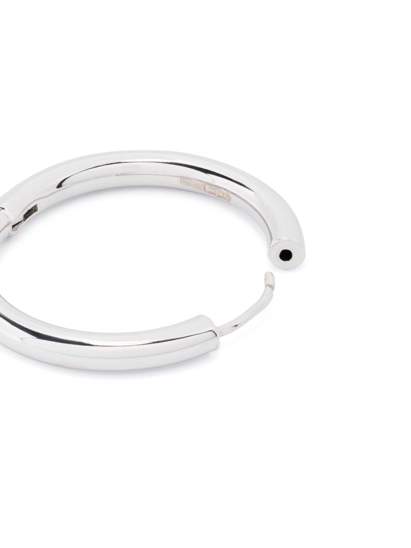 Sterling Silver Tube Hoop Earrings