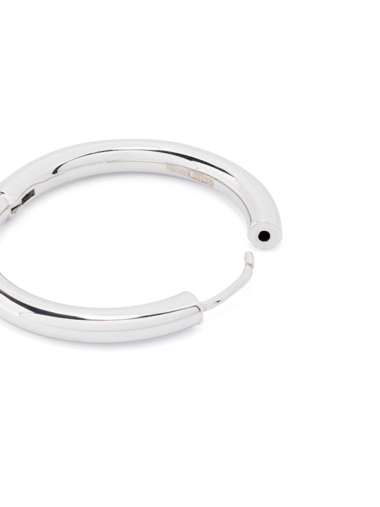 Sterling Silver Tube Hoop Earrings