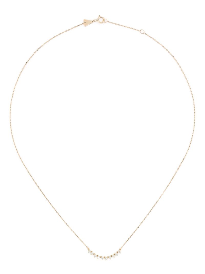 14k Yellow Gold Diamond Chain Necklace