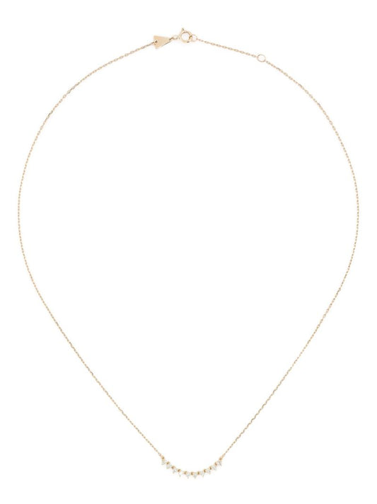 14k Yellow Gold Diamond Chain Necklace