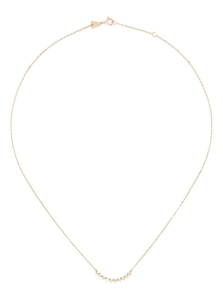 14k Yellow Gold Diamond Chain Necklace