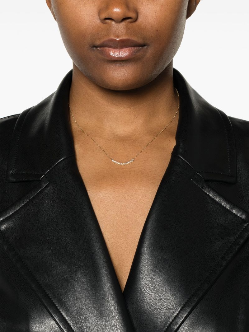 14k Yellow Gold Diamond Chain Necklace