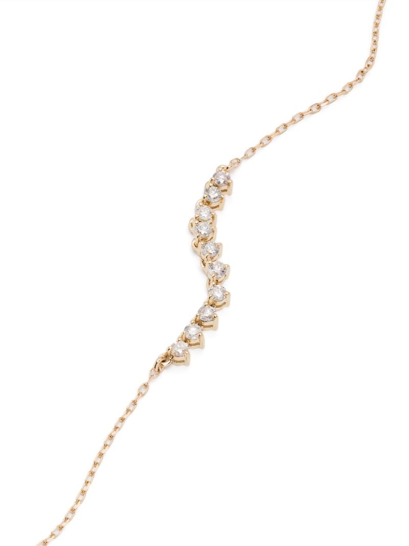 14k Yellow Gold Diamond Chain Necklace