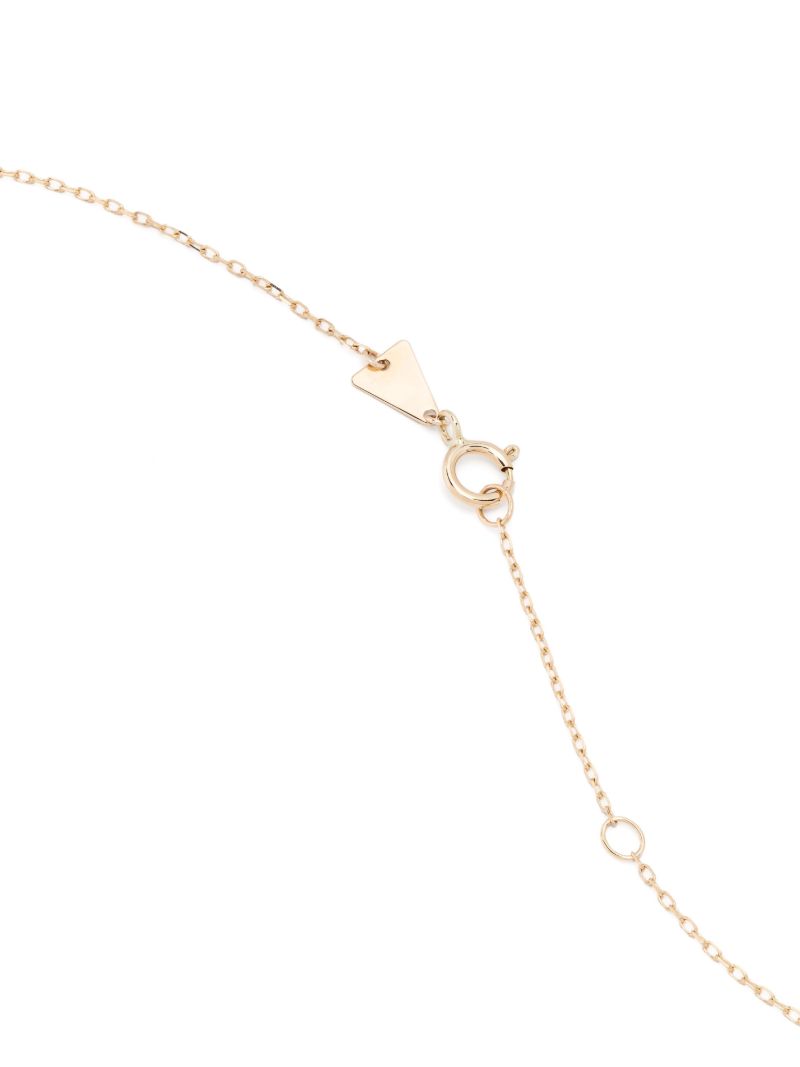 14k Yellow Gold Diamond Chain Necklace