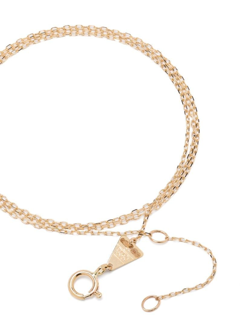 14k Yellow Gold Cross Diamond Necklace