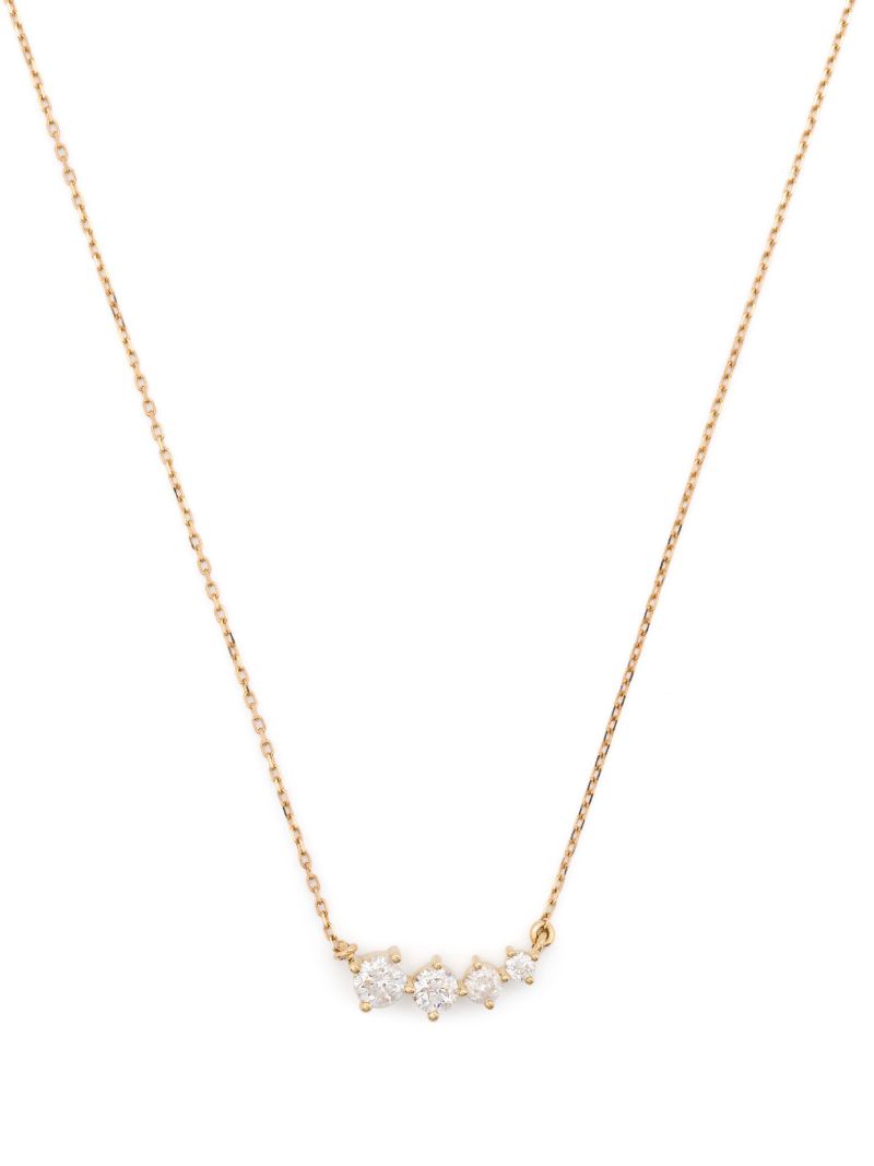 14k Yellow Gold Paris Graduated Diamond Necklace