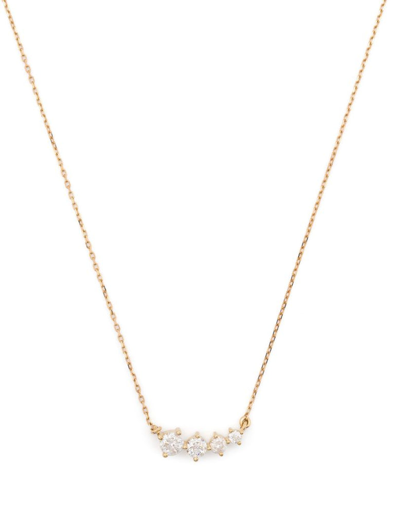 14k Yellow Gold Paris Graduated Diamond Necklace