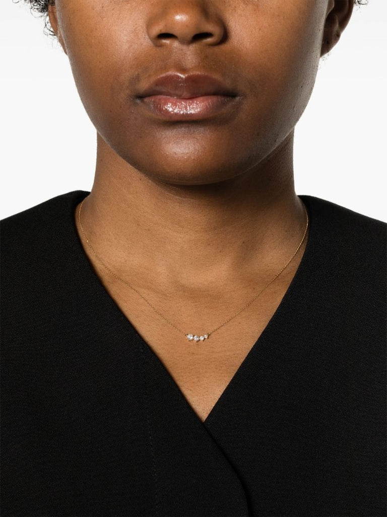 14k Yellow Gold Paris Graduated Diamond Necklace