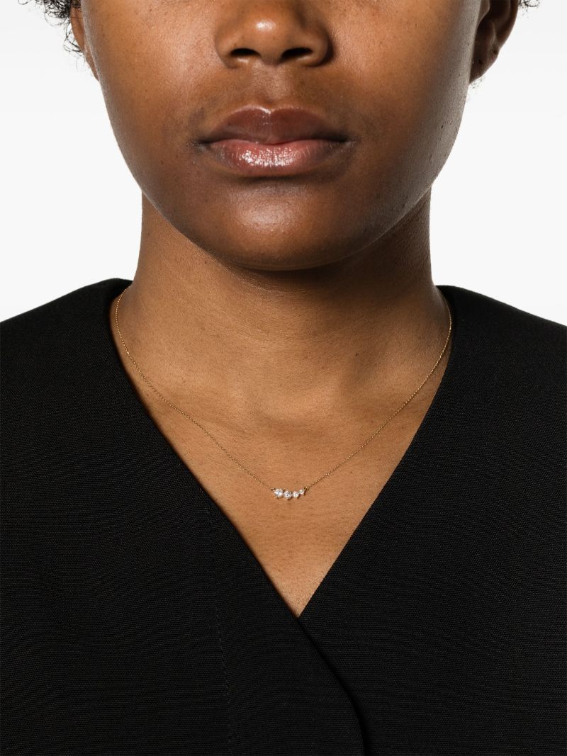 14k Yellow Gold Paris Graduated Diamond Necklace