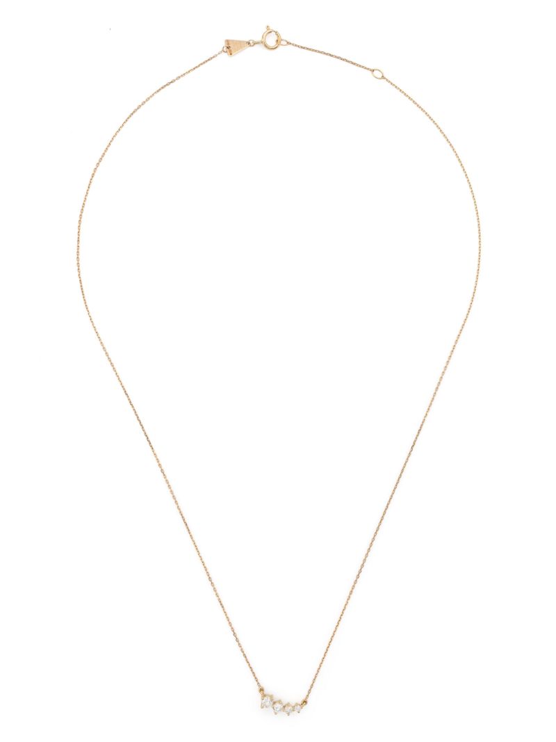 14k Yellow Gold Paris Graduated Diamond Necklace