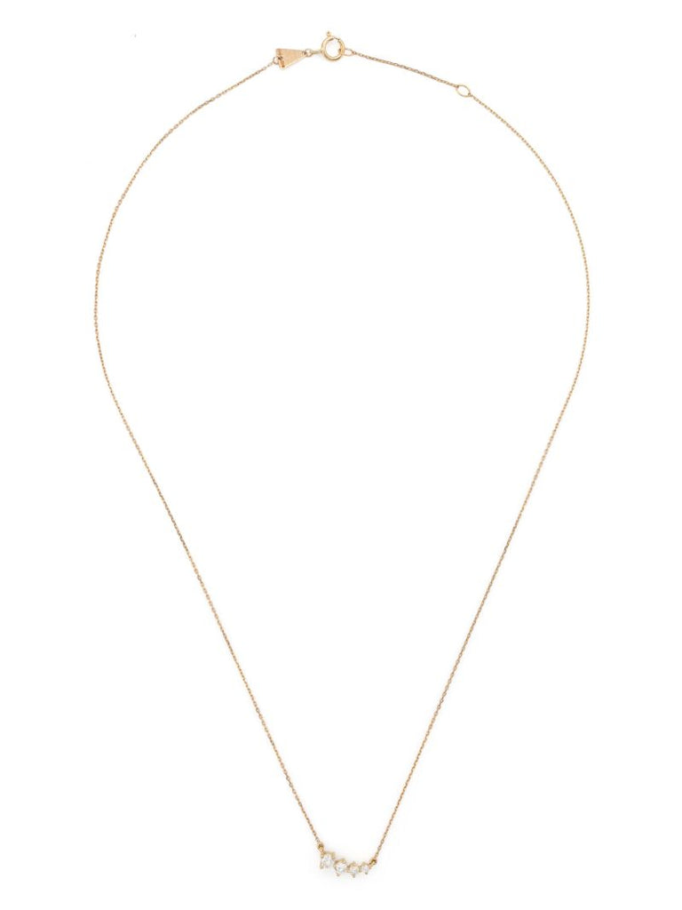 14k Yellow Gold Paris Graduated Diamond Necklace