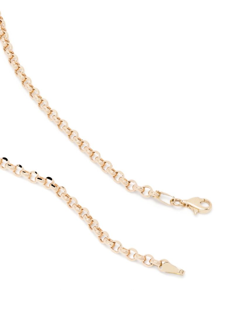 14k Yellow Gold Bead Party Diamond and Pearl Necklace