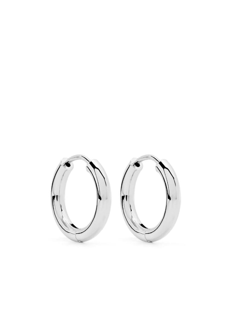 Sterling Silver Tube Hoop Earrings