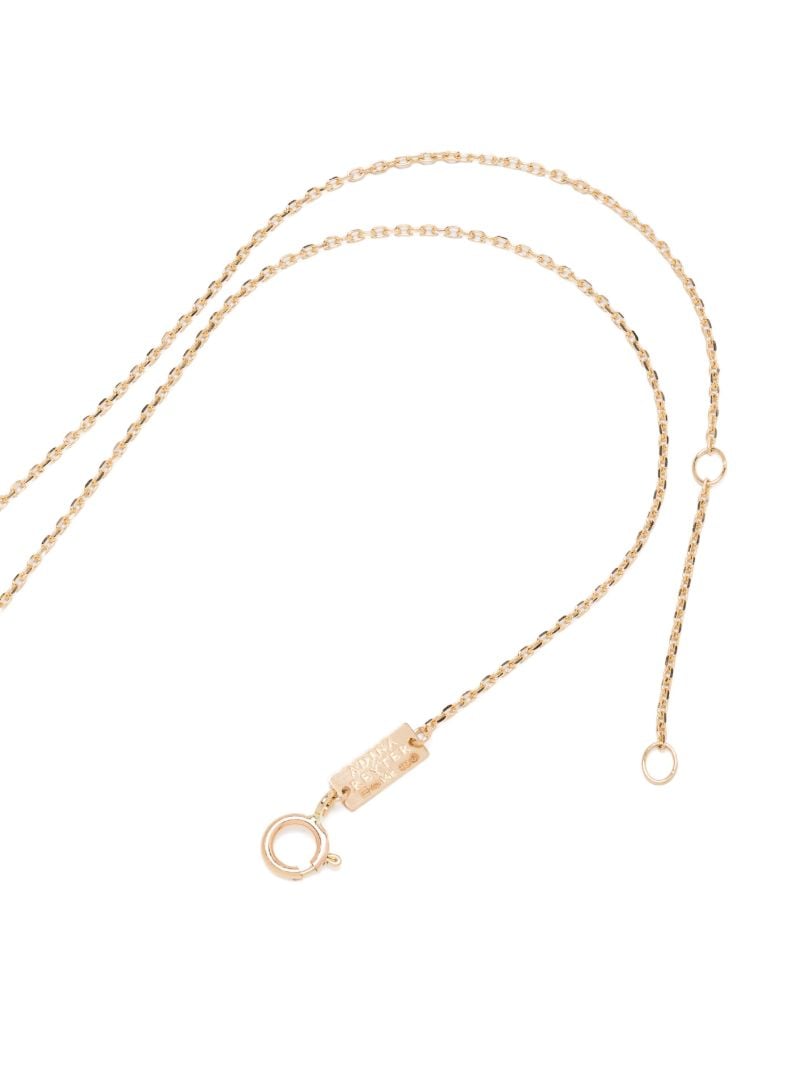 14k Yellow Gold Bead Party Diamond and Emerald Necklace