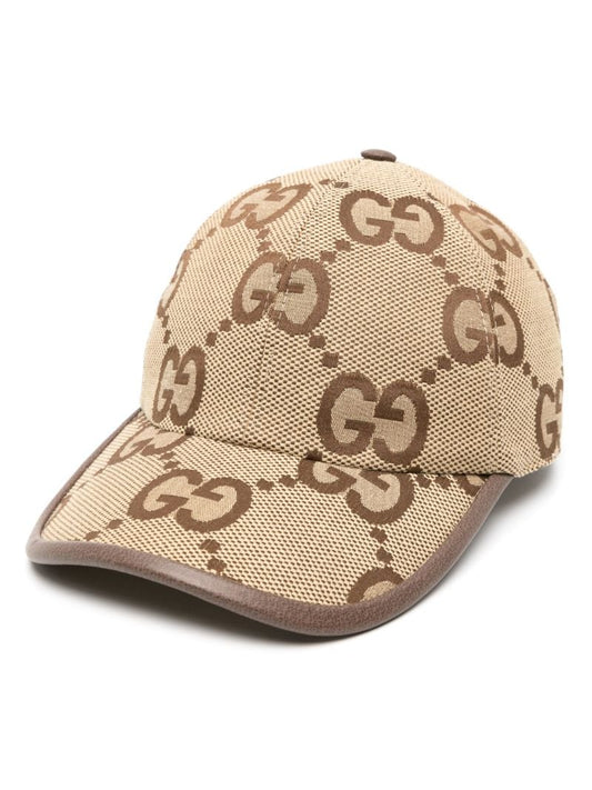 Neutral Jumbo Gg Canvas Cap