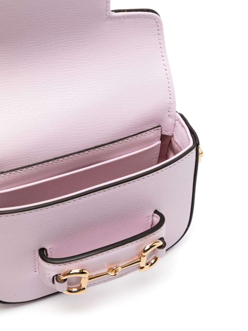 Pink Horsebit 1955 Super Mini Leather Bag