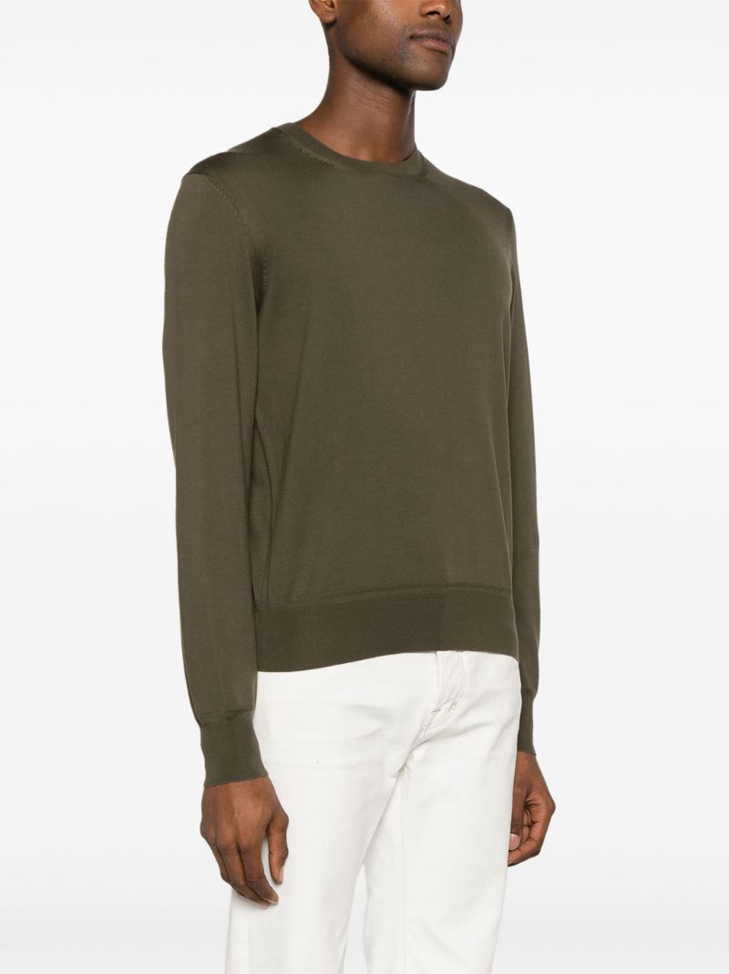 Green Cotton Sweatshirt