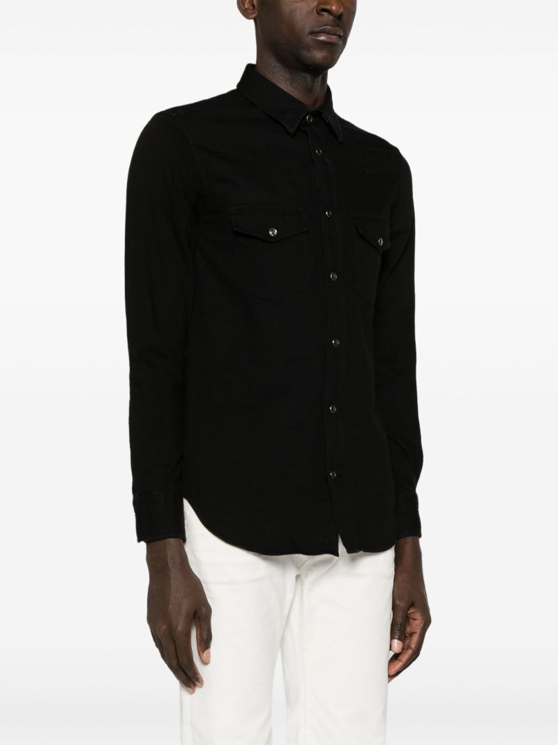 Black Denim Western Shirt