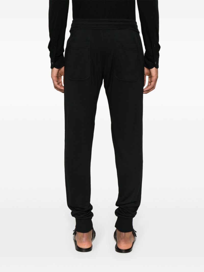 Black Jersey Track Pants