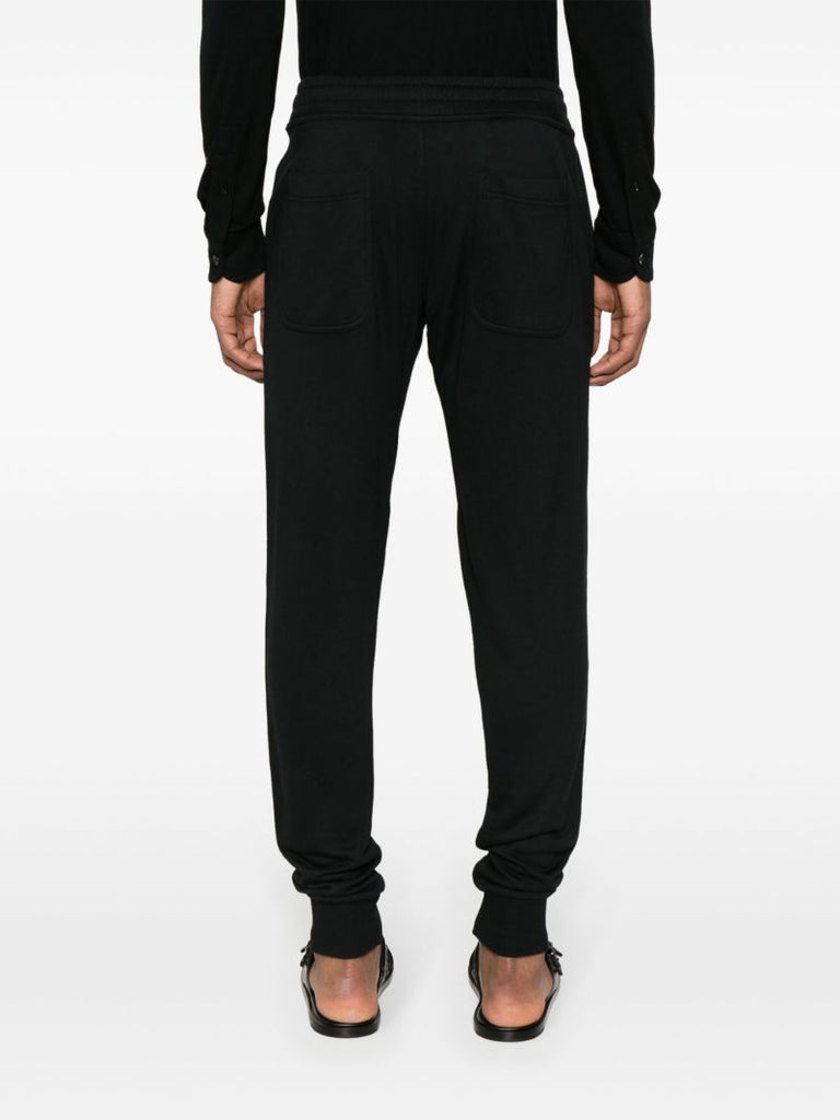 Black Jersey Track Pants