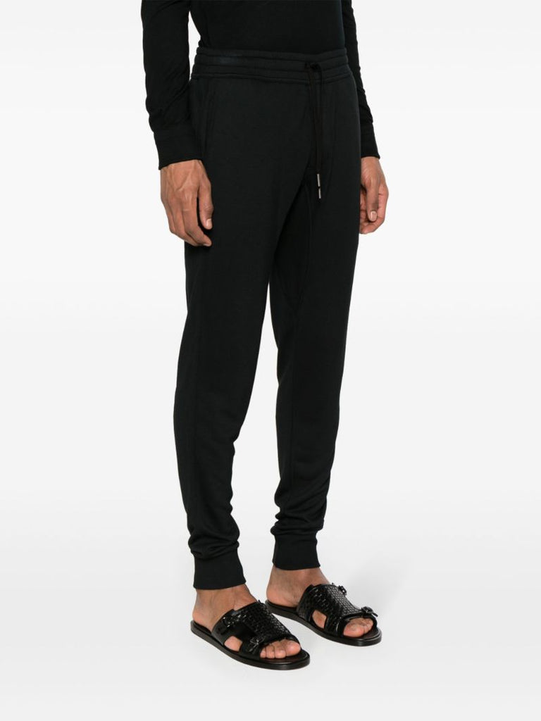 Black Jersey Track Pants