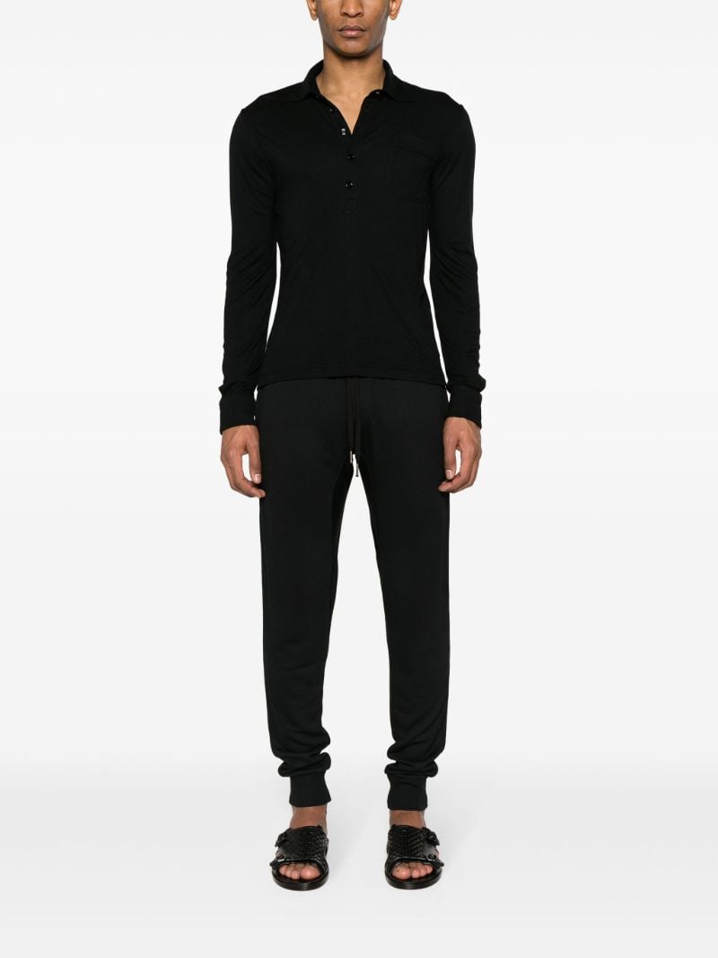 Black Jersey Track Pants