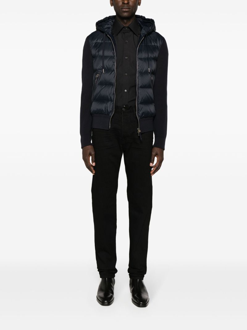 Black Mid-rise Slim-cut Jeans