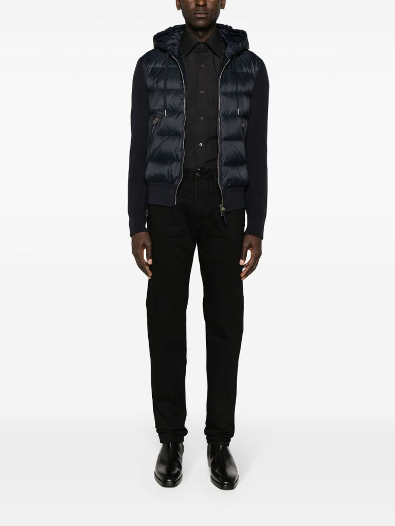 Black Mid-rise Slim-cut Jeans
