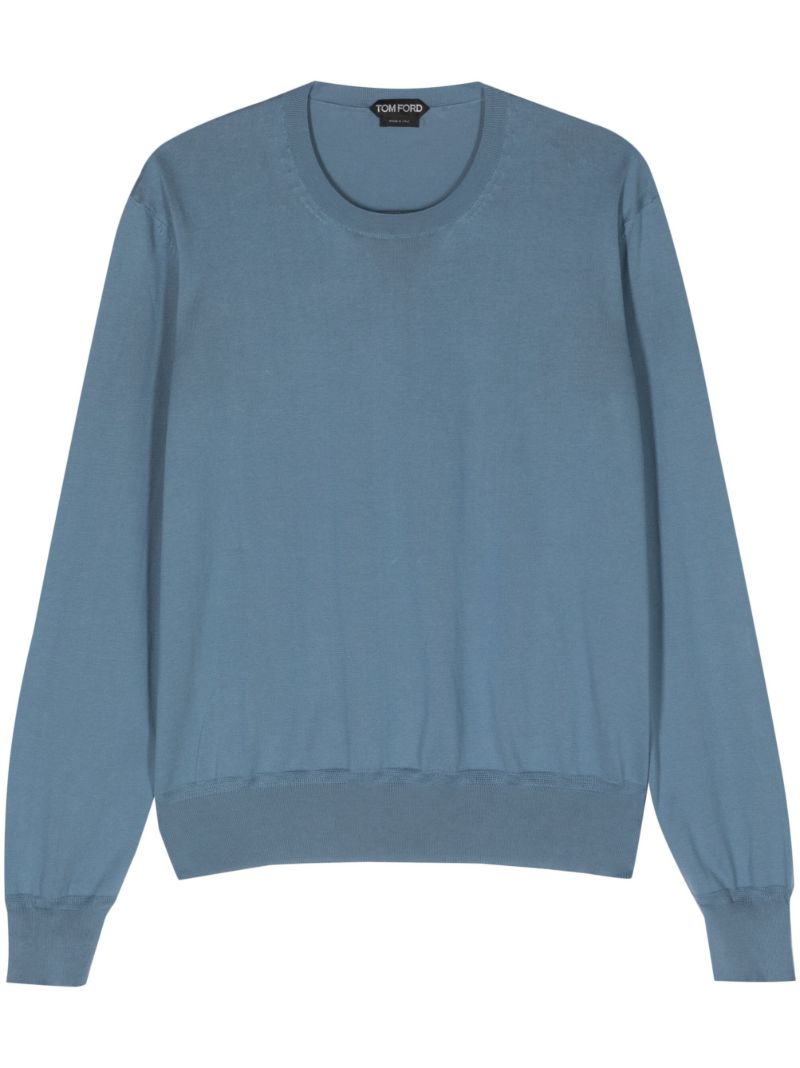 Blue Cotton Sweatshirt