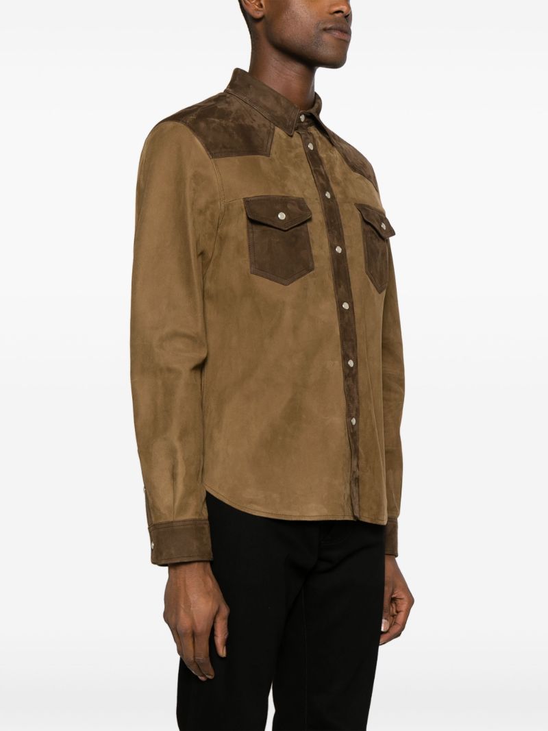 Brown Suede Shirt