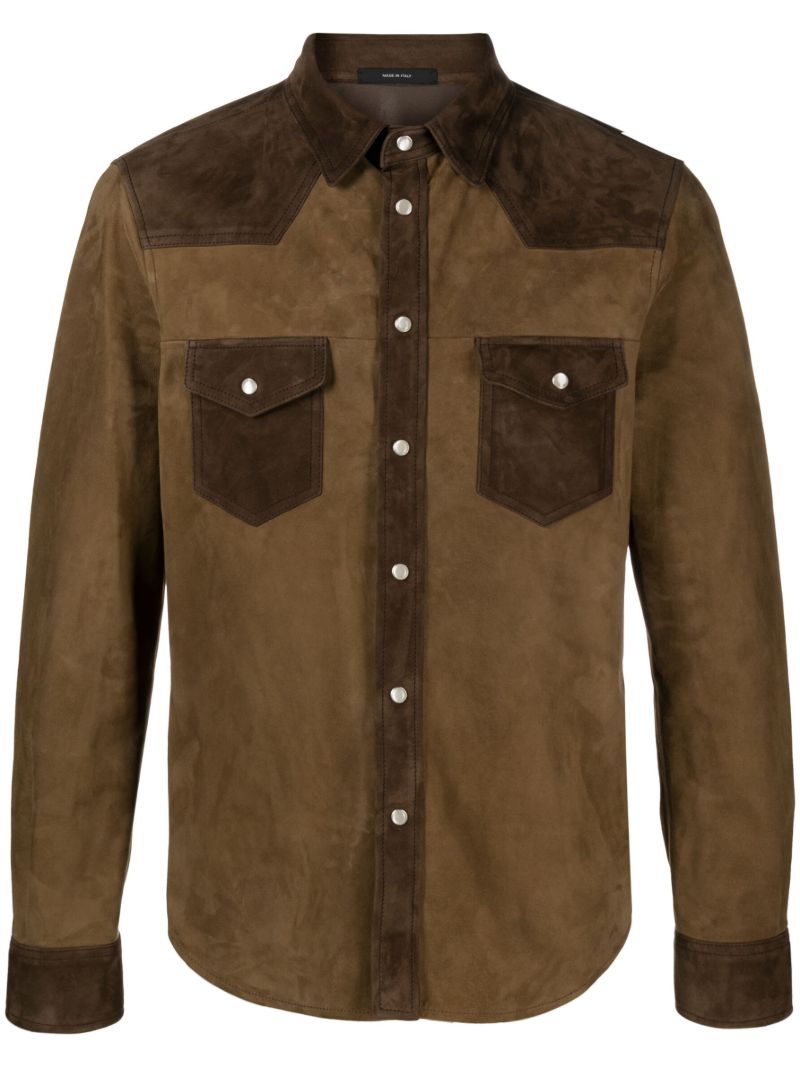 Brown Suede Shirt