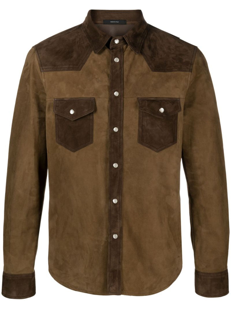 Brown Suede Shirt