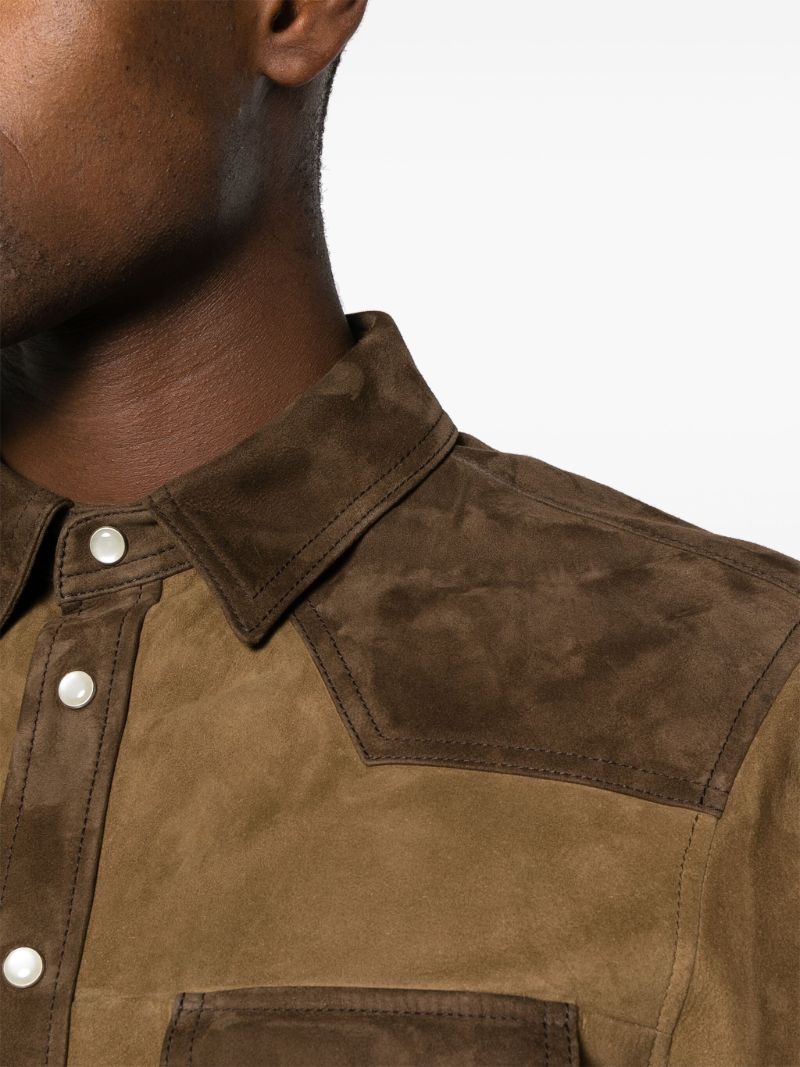 Brown Suede Shirt