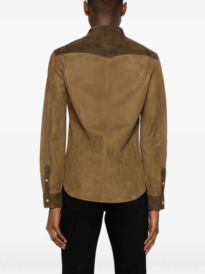 Brown Suede Shirt