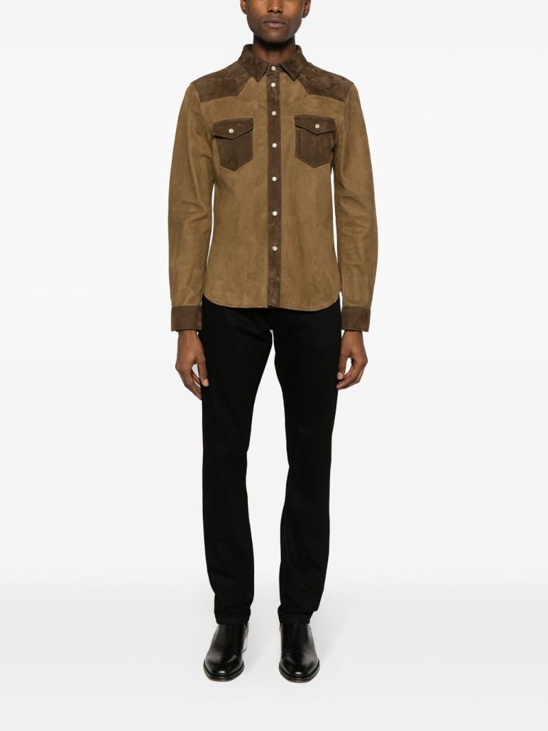 Brown Suede Shirt