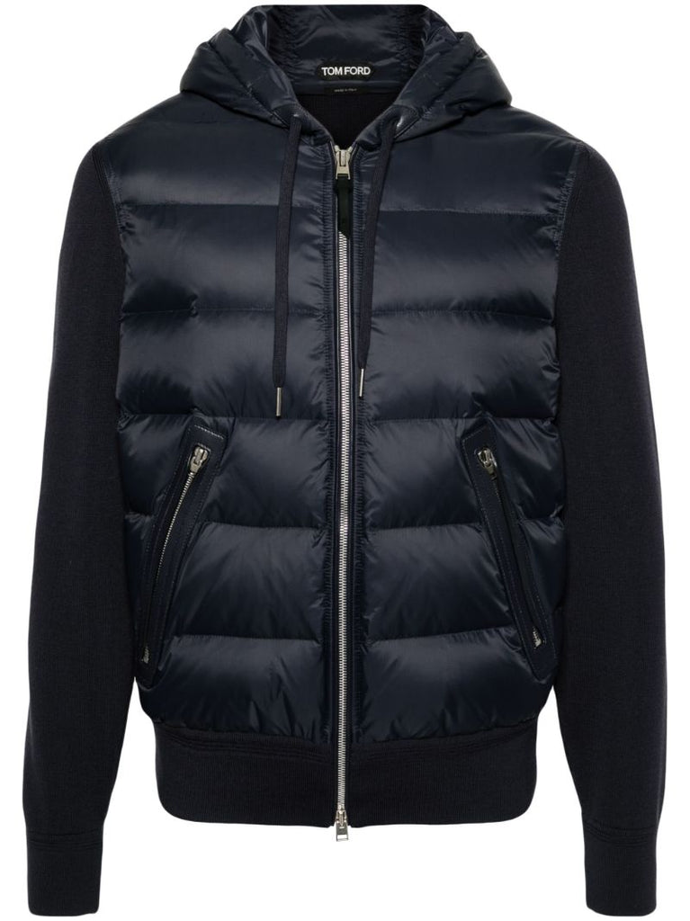 Black Hooded Puffer Jacket