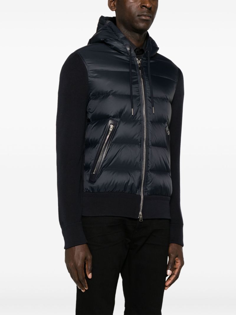 Black Hooded Puffer Jacket