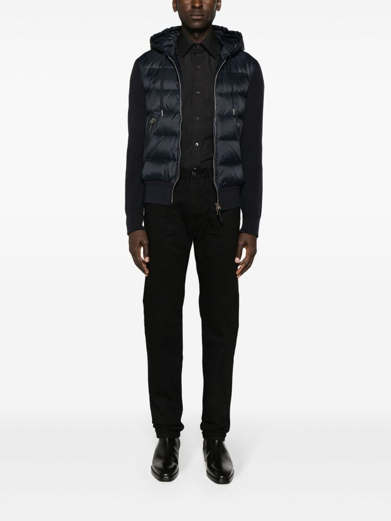Black Hooded Puffer Jacket