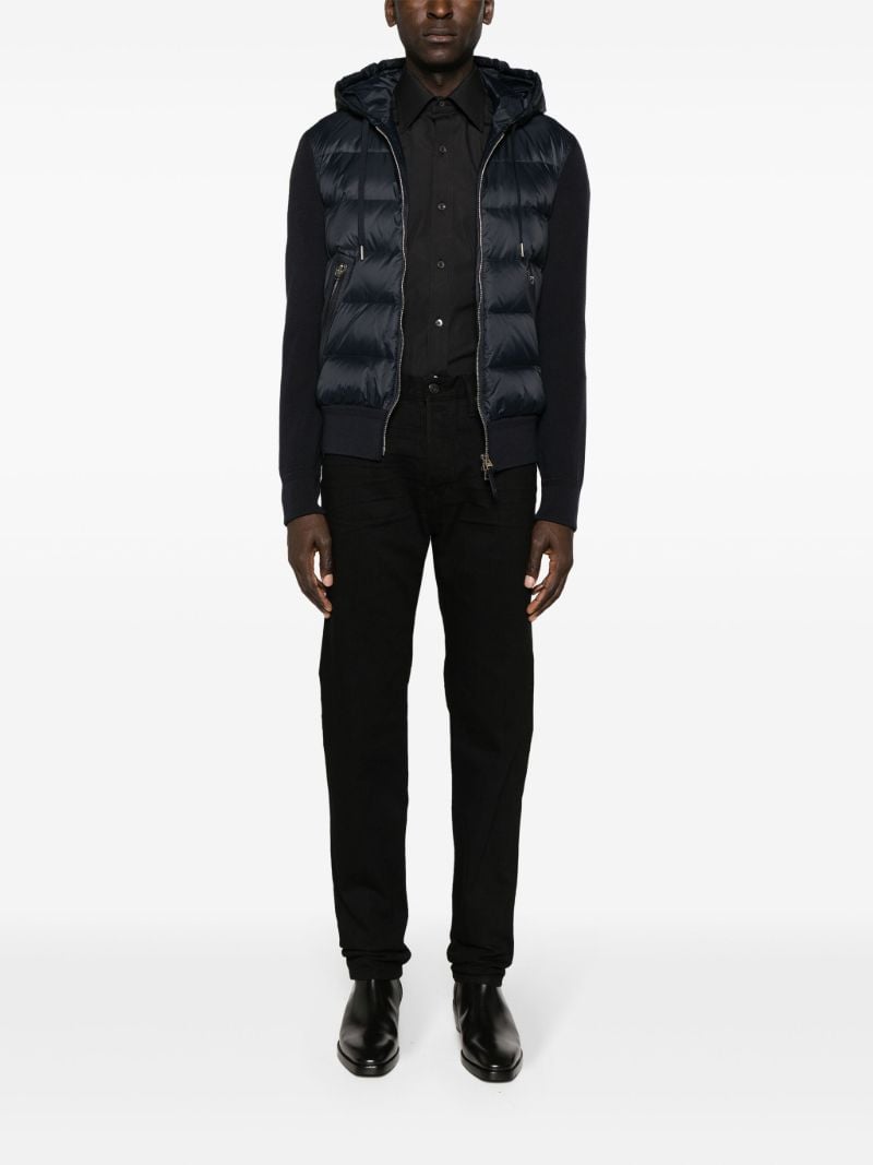 Black Hooded Puffer Jacket