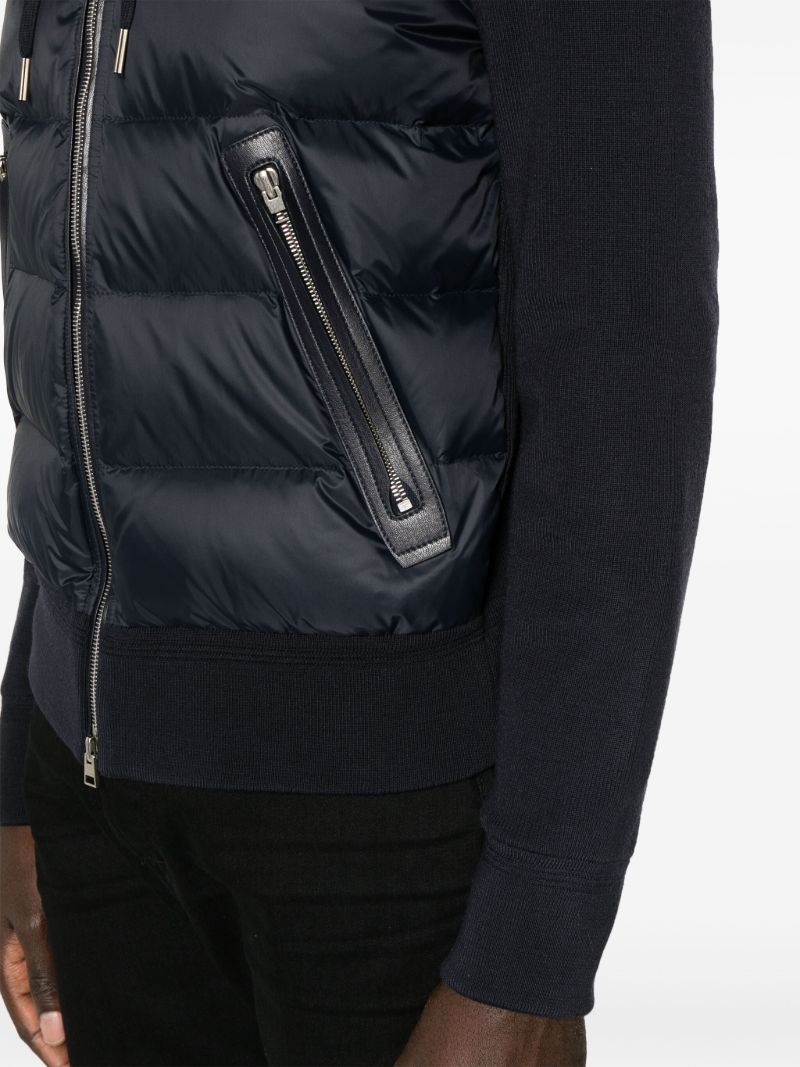 Black Hooded Puffer Jacket