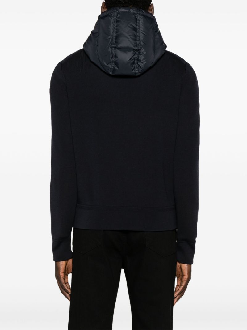 Black Hooded Puffer Jacket